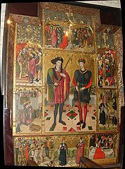 Retaule dels sants Abd&oacute; i Sen&eacute;n, de Jaume Huguet